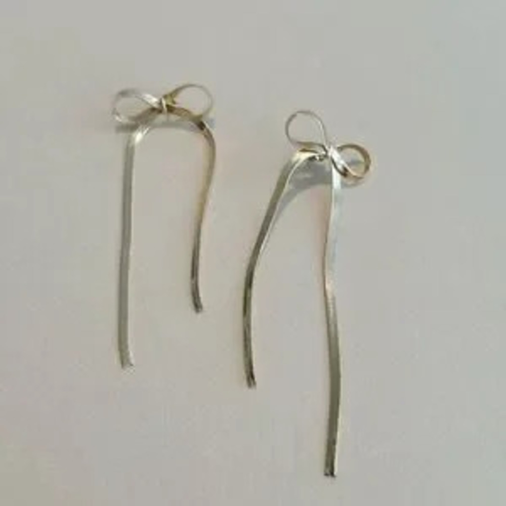 Bow drop earrings N1122